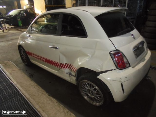 Carro MOT: 169A1000 CXVEL: 55204040  FIAT 500 2 FASE 1 2009 1.3D 75CV 3P BRANCO GASOLEO - 4