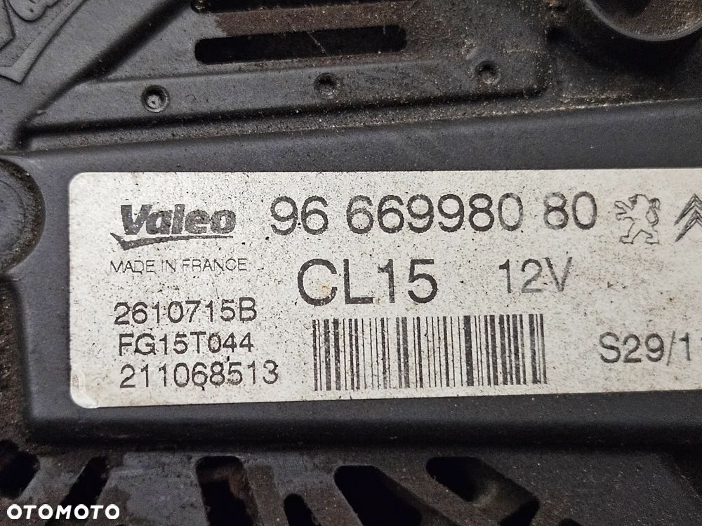 Peugeot 207 308 3008 5008  Citroen C4 Mini R55 R56  1.4 1.6 16V VTi THP alternator Valeo CL15  96669980  757565080 - 3