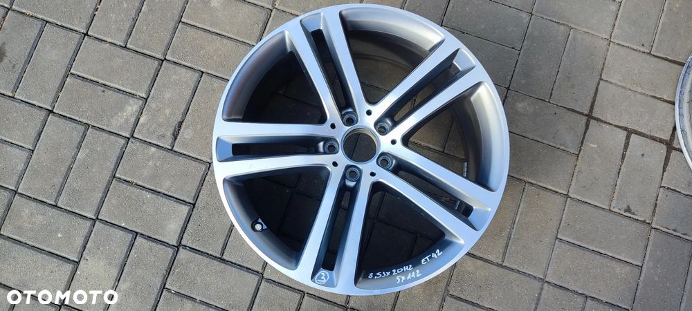 FELGI ALU STOPNIOWANE 5X112 2x8.5J x20 CALI ET 55.6 fi 66.6 2x8.5J x 20 CALI ET42 MERCEDES ML GL GLS KOMPLET 4 SZTUKI - 8