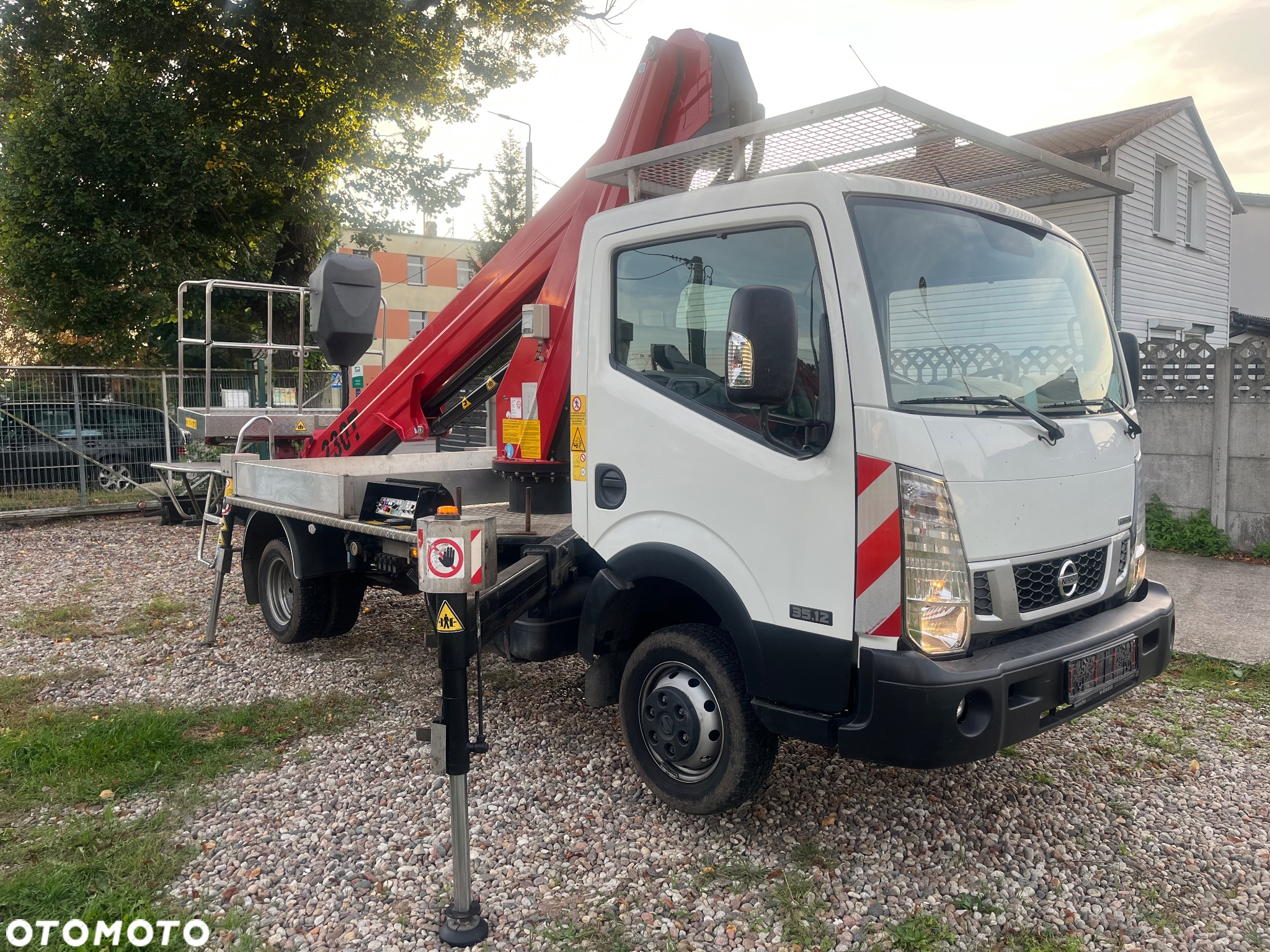 Nissan Podnośnik Koszowy Zwyżka GSR 230T 23 Metry 13 metrów w Bok!Super Stan! UDT! jak Wumag Ruthmann Multitel! Kosz 300KG - 11
