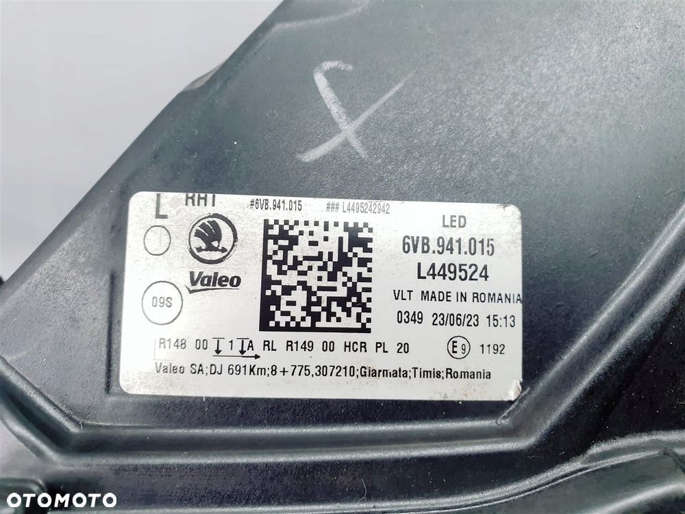 SKODA FABIA IV 6VB 21r LEWA LAMPA PRZÓD FULL LED ORY EU - 11