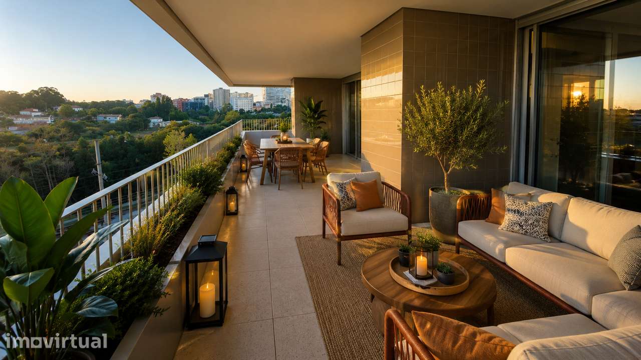 T4 NOVO Verde Vale | VISTA PANORÂMICA s/ CIDADE MAIA | TERRAÇO 85M² - Grande imagem: 3/18