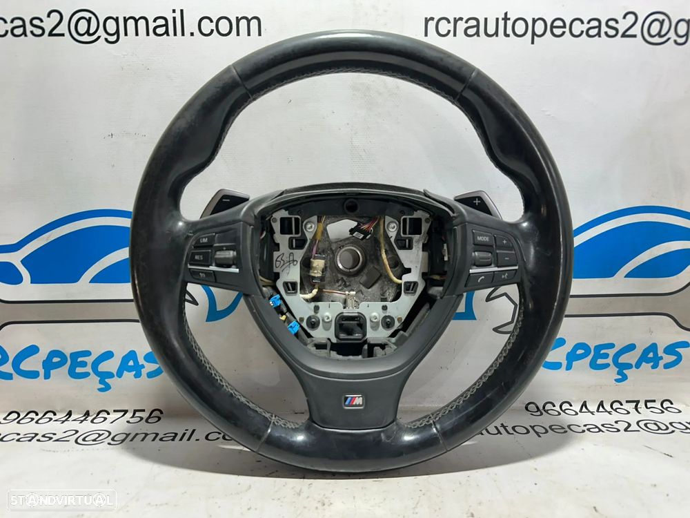 .Volante Patilhas Multifunções Pele Perfurada Original Pack M BMW Serie 1 F20 F21 7845877 - 2