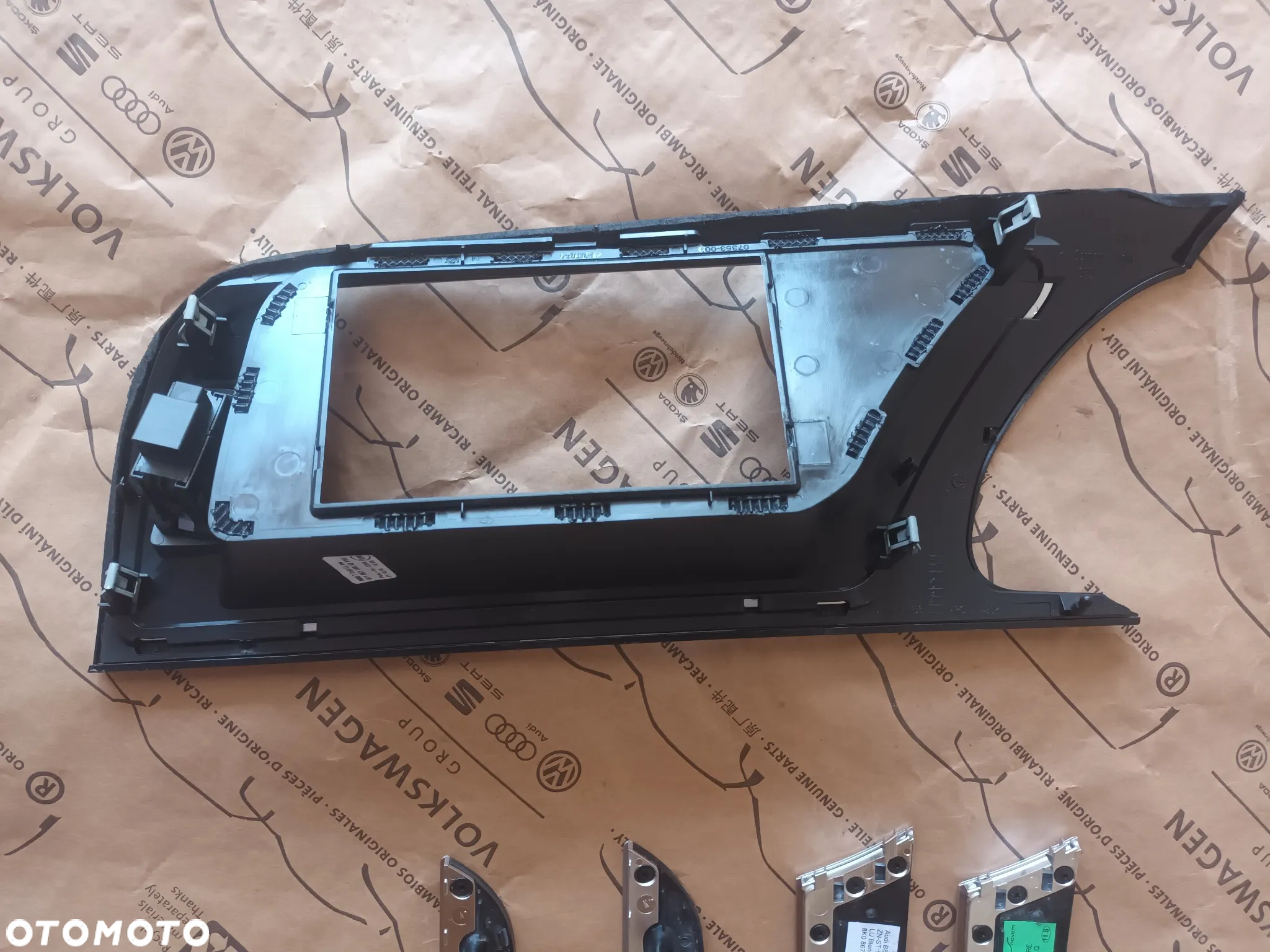 Audi A5 8T A4 B8 LIFT S-line Komplet dekorów Dekor Drzwi Deski PIANO BLACK - 12