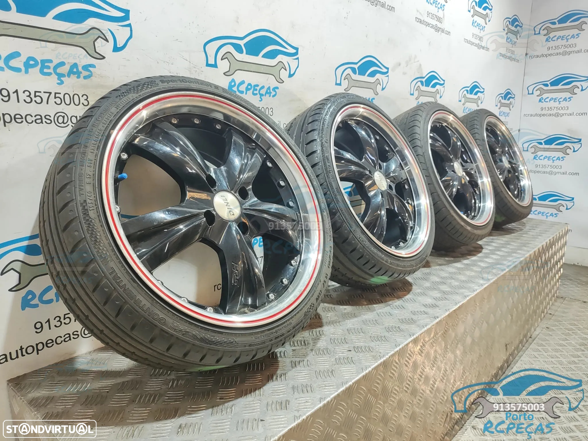 Jantes 17" HRS 4x100 - 7J | ET40 - 195 40 17 | Mini | Cooper | Aba | Polida | One | S | JCW | SD | Polegadas | Jante - 5