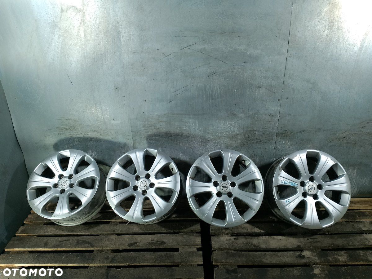 FELGI ALUMINIOWE KOMPLET 17" 5X110 ET39 OPEL VECTRA C 2.2 B 13257341 - 1