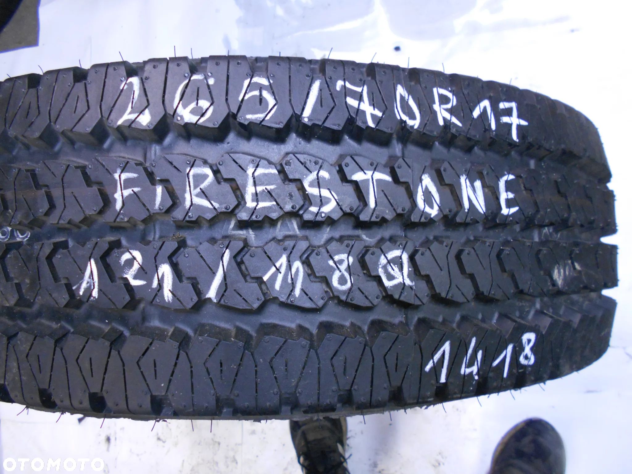 OPONA POJEDYNKA 265/70R17 FIRESTONE TRANSFORCE AT DOT 1418 13MM - 1