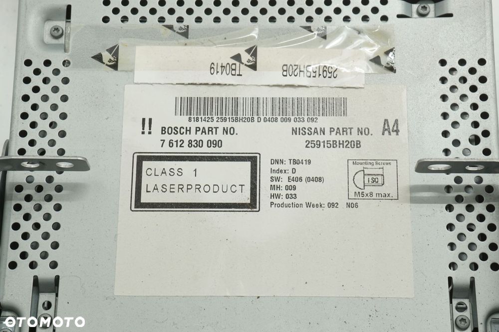 NISSAN JUKE F15 12R RADIO NAWIGACJA CD BLUETOOTH 25915BH20B - 2