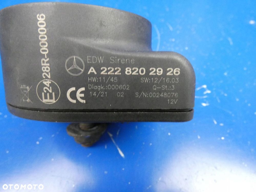 MERCEDES S KLASA W222 SYRENA ALARMU SYGNAŁ - 3