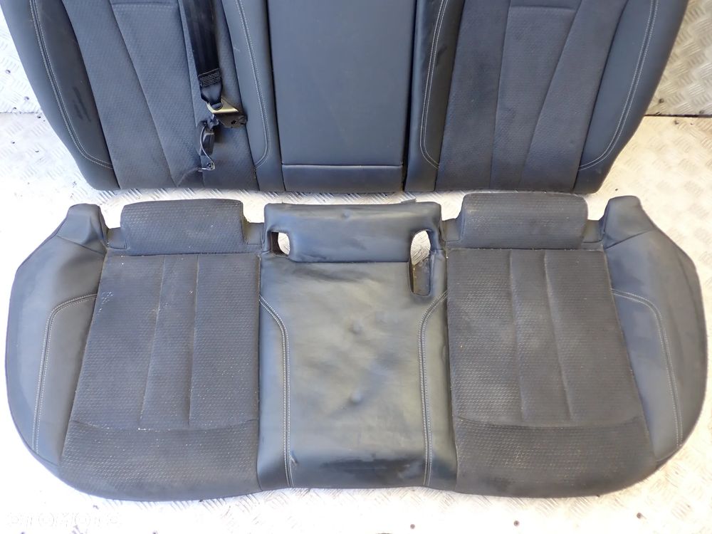 AUDI A4 B9  KANAPA TYLNIA SKÓRA+MATERIAŁ - 4