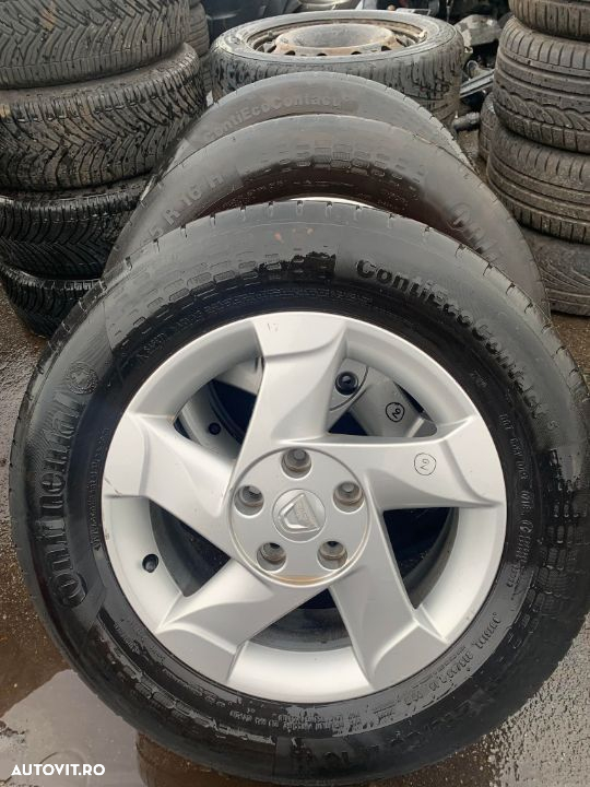 Vand set de jante aliaj cu cauciucuri Dacia Duster ET50 215/65/ R16, cod 5200810243 - 7