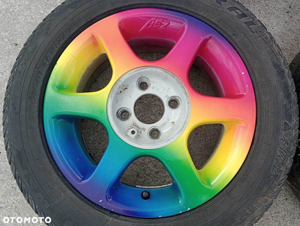 Alufelgi 14 cali 4x100 VW GOLF Opel CALIBRA Toyota PASEO oldscool AEZ - 3