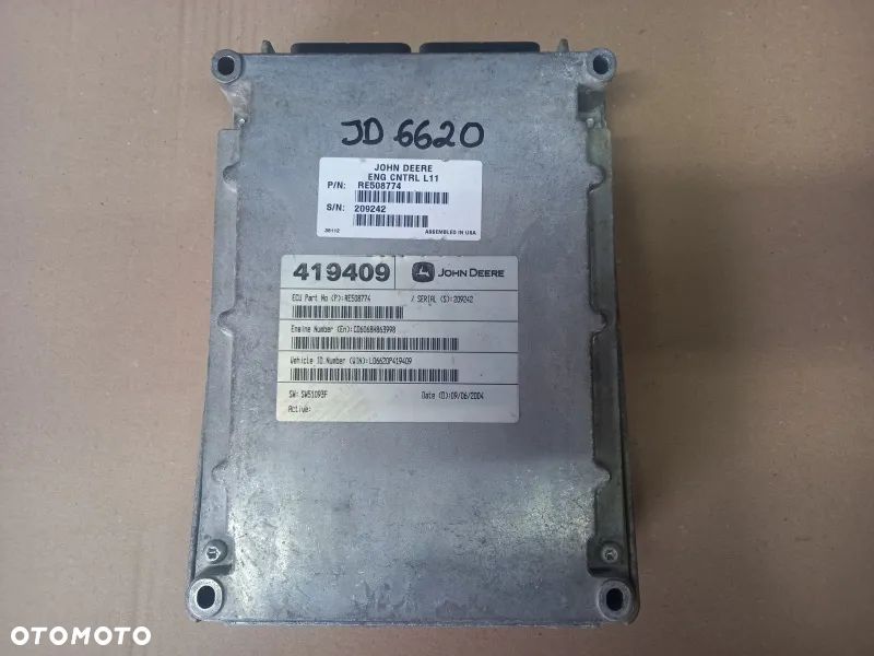 Komputer sterownik silnika L11 RE508774 John Deere 6620 - 1