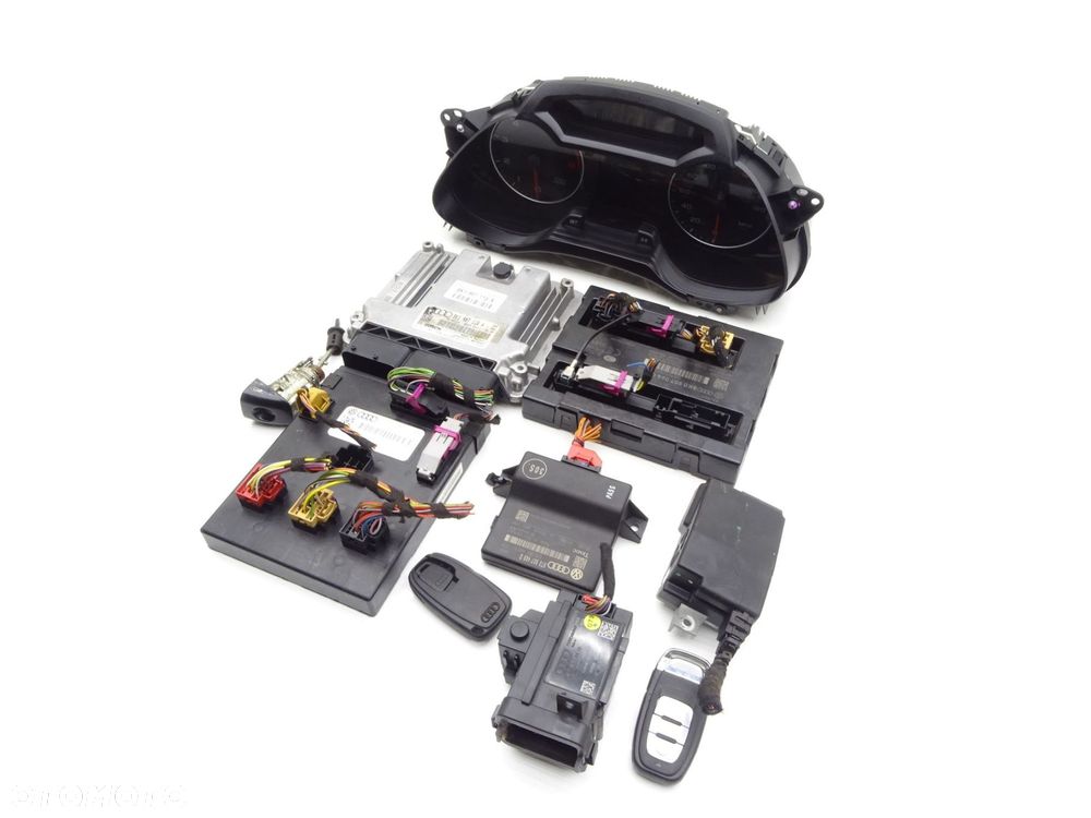 Zestaw startowy licznik komputer stacyjka moduł 8k1907115a audi a4 b8 1.8 t - 3