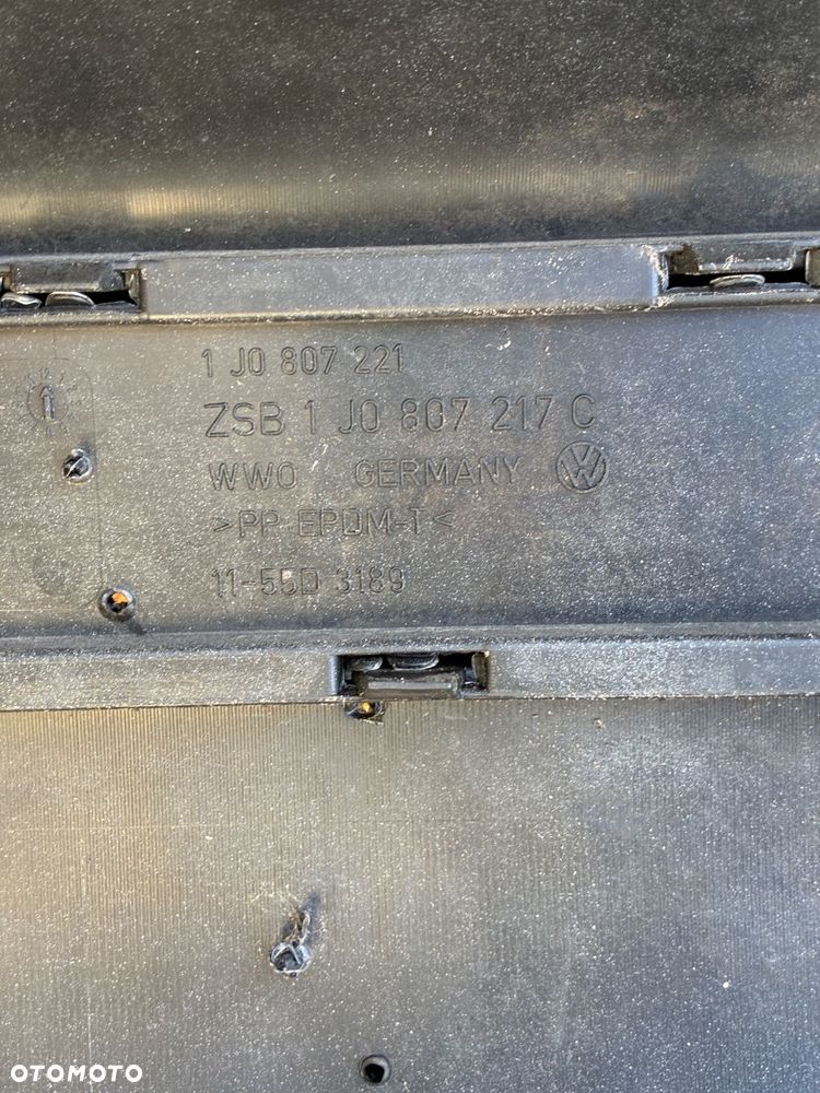 Vw Golf 4 IV kod lak. LA7W ZDERZAK PRZÓD  PRZEDNI  Sprysk 1J0807217C - 11