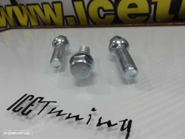 Pernos boleado para espaçadores de 5mm, 12mm, 15mm, 20mm, 30mm  12 x 1.25 / 12 x 1,5 / 14 x 1,25 / 14 x 1,50 - 4