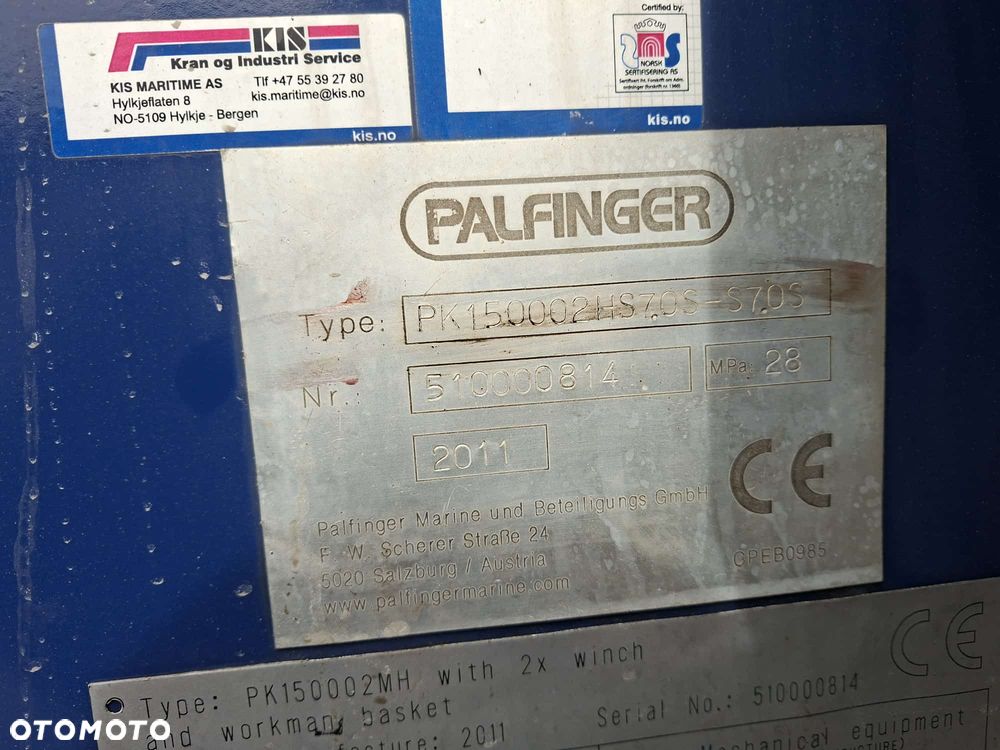 Hds Palfinger PK 15002 HS 2011 rok dźwig żuraw 2x wciągarka 9 wysuwów - 10