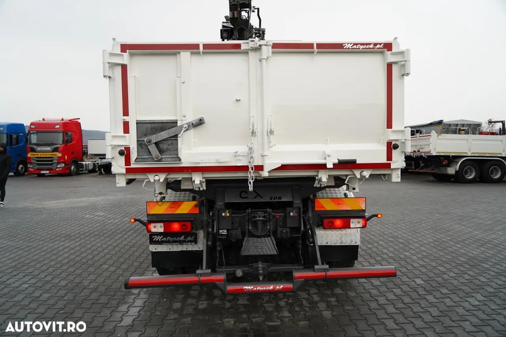 Renault C 430 / 6x4 / BASCUNĂ CU DOUĂ LATE / BASCUNĂ HIDRAULICĂ + HIAB 211 EP-3 HDS / EURO 6 / RADIOCOMANDĂ / ROTATOARE / CUPĂ - 22