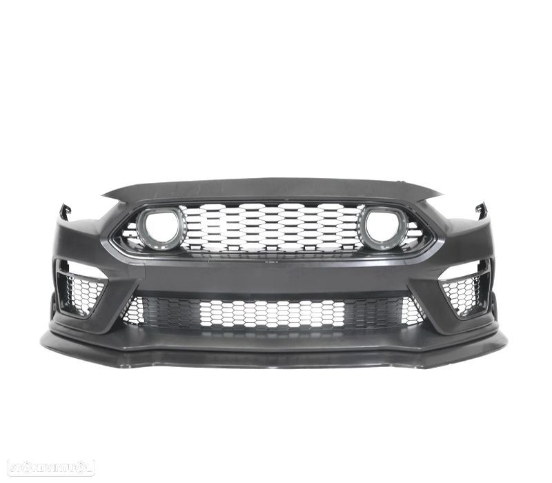 PARA-CHOQUES FRONTAL FORD MUSTANG 18-23 LOOK MACH 1 GRELHA LUZ LED - 2