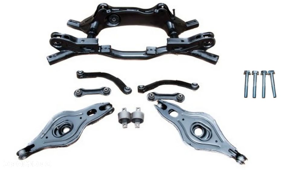 ZAWIESZENIE SANKI RAMA BELKA TYŁ MITSUBISHI LANCER 4WD 4x4 07- + ŚRUBY