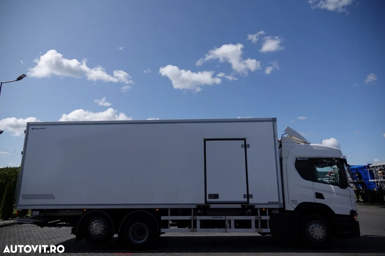 Scania P 410 / TRANSMISIE LA RECE / SLAVE / unitate FRIGO BLOCK / 2X LIFT DE ÎNCĂRCARE / TEMPERATURĂ MULTIMEMBRU DUPĂ CONTRACTUL DE SERVICE GOLDEN / - 10