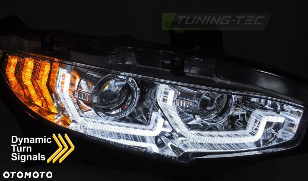 Reflektor Lampa kpl Diody Soczewka Clear Chrom Honda Civic X 10 2016-2021 - 5
