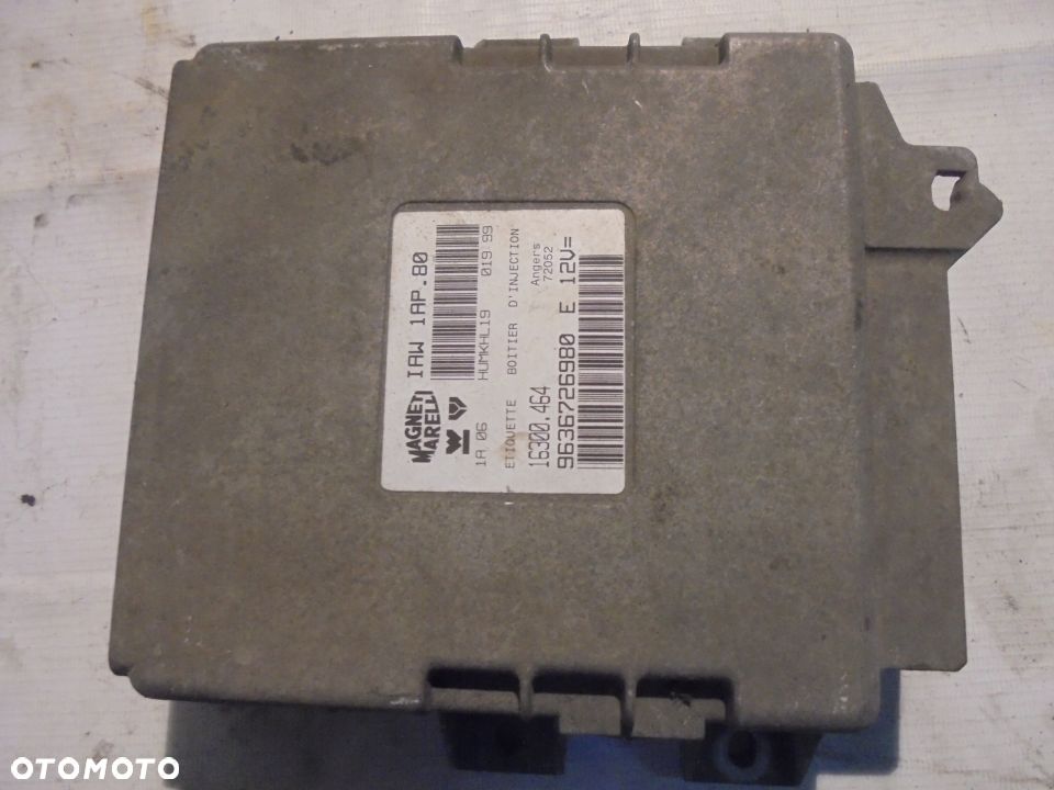 STEROWNIK SILNIKA PEUGEOT 206 1.1 I 9636726980 - 1