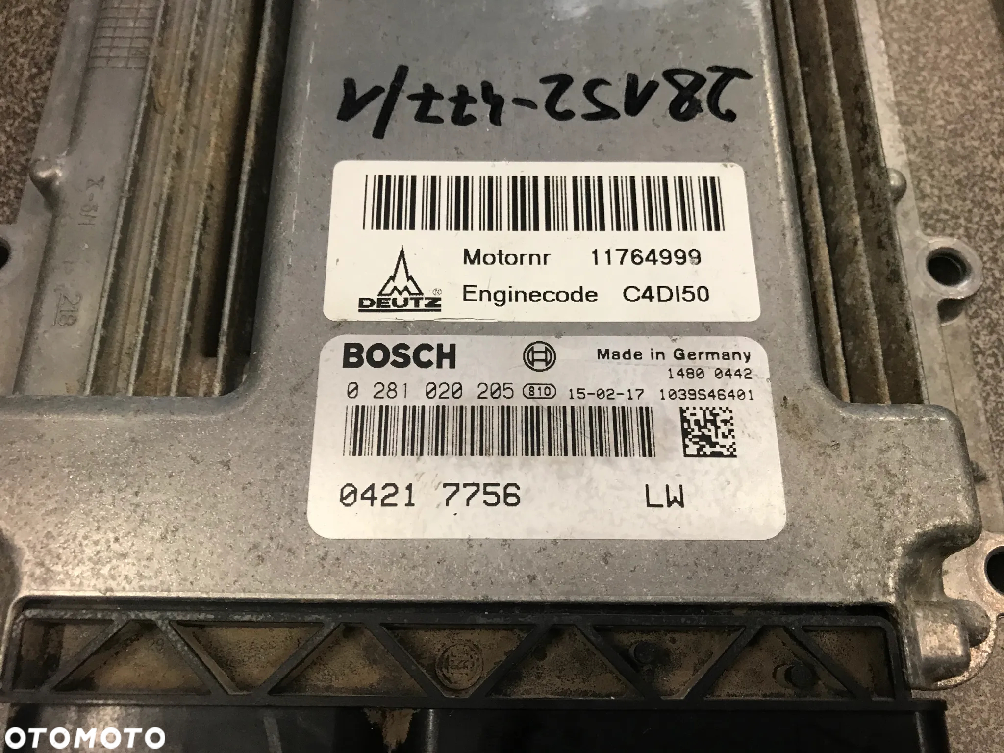 KOMPUTER STEROWNIK DEUTZ 0281020205 C4DI50 BOSCH - 4