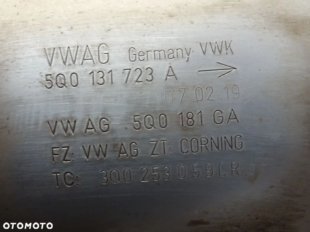 5Q0131701AN 5Q0178HA 5Q0131723A katalizator 2.0 TSI DKZ Audi Seat VW Skoda czesci - 3