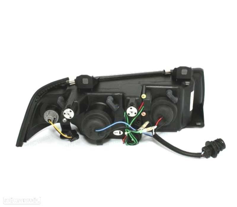 FARÓIS FRONTAIS LUZ DIURNA LED PARA BMW SERIE 3 E36 COUPE + CABRIO FUNDO PRETO - 2