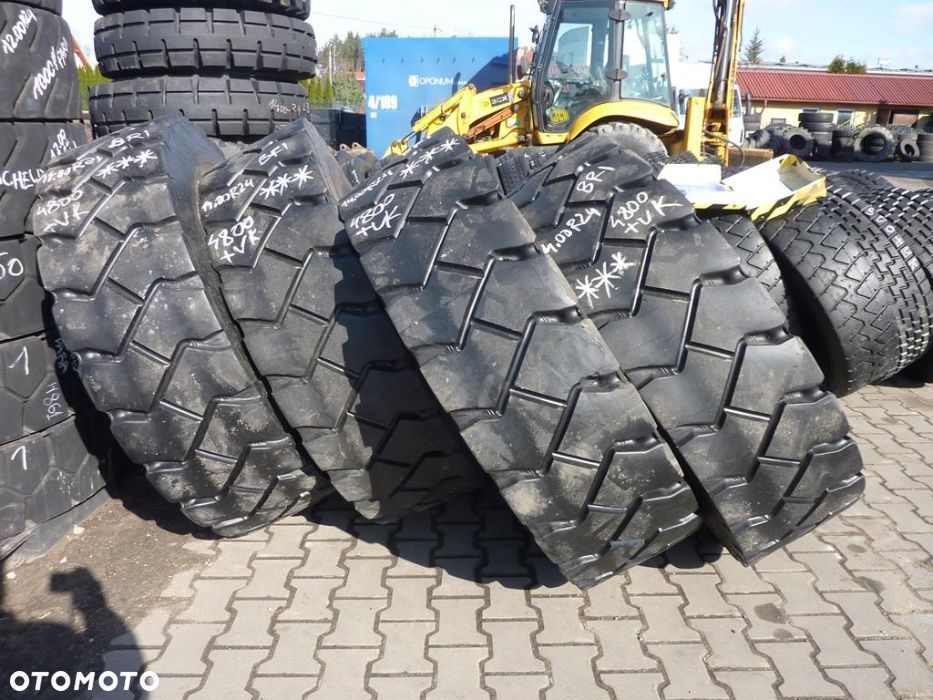 4x Opona używana przemysłowa 14.00R24 BRIDGESTONE 599zł(szt.) W1616 - 1