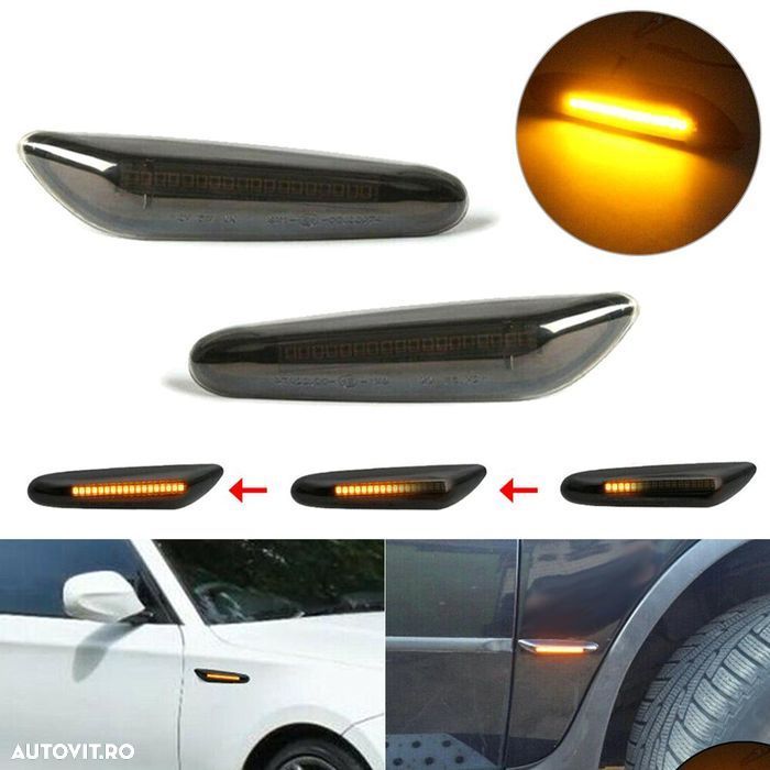 Set 2 semnalizari dinamice LED BMW: E46, E36, E90, E60, E87, etc. - 3