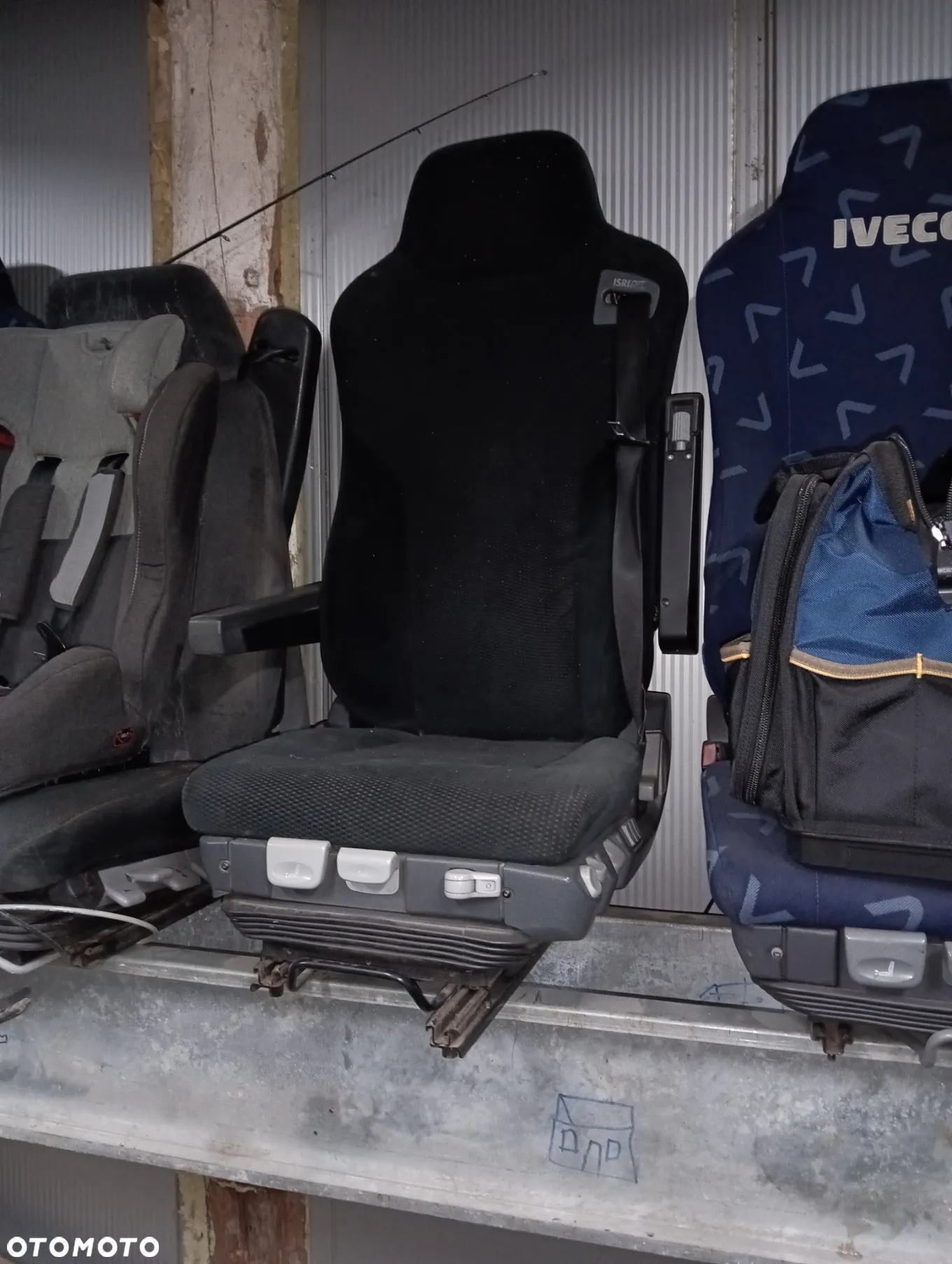 Fotel fotele kierowcy man tga tgs tgx tgm stralis iveco axor grammer isri - 9