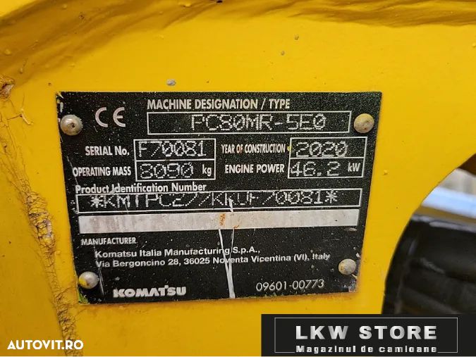 Komatsu PC80MR-5E0 Excavator, TOP !!! - 10