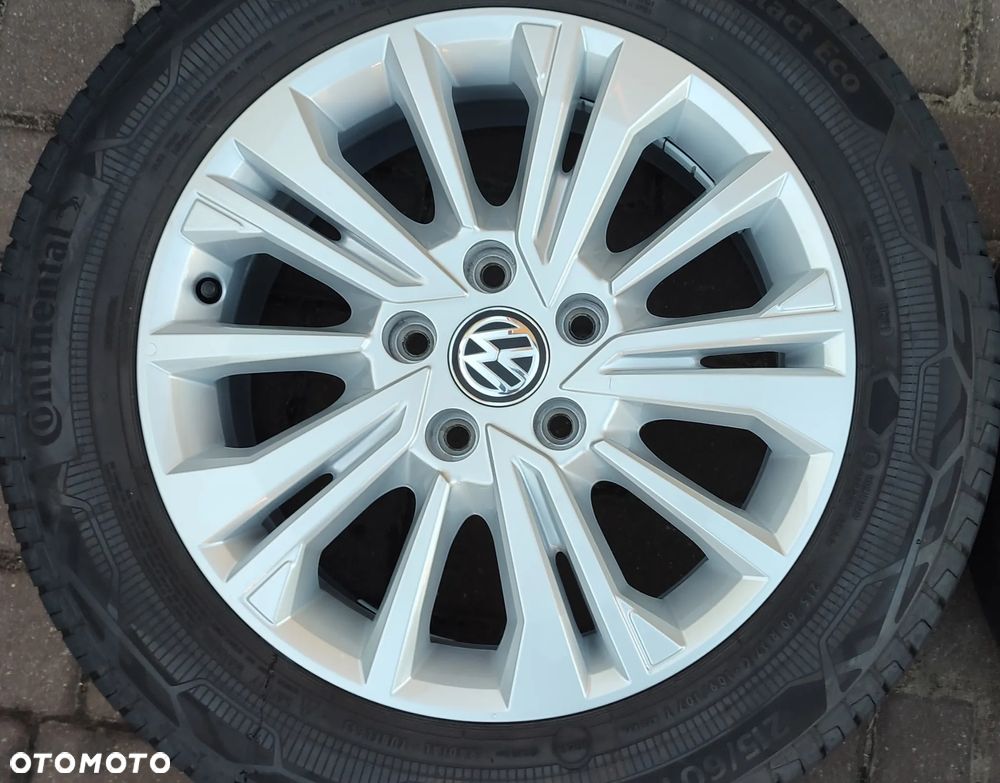 Koła Felgi Aluminiowe Oryg Volkswagen T6 Multivan T5 17 Cali 5x120 Et55 Continental 215/60/17C 2021r 4x8,5mm Idealne !! Starogard Gdański - 5