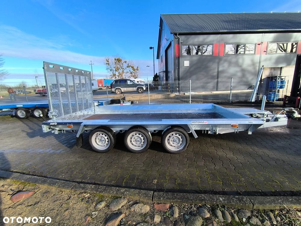 Martz Przyczepa Bau 400x180 3500kg 3 osie pod koparke koparka walec - 5