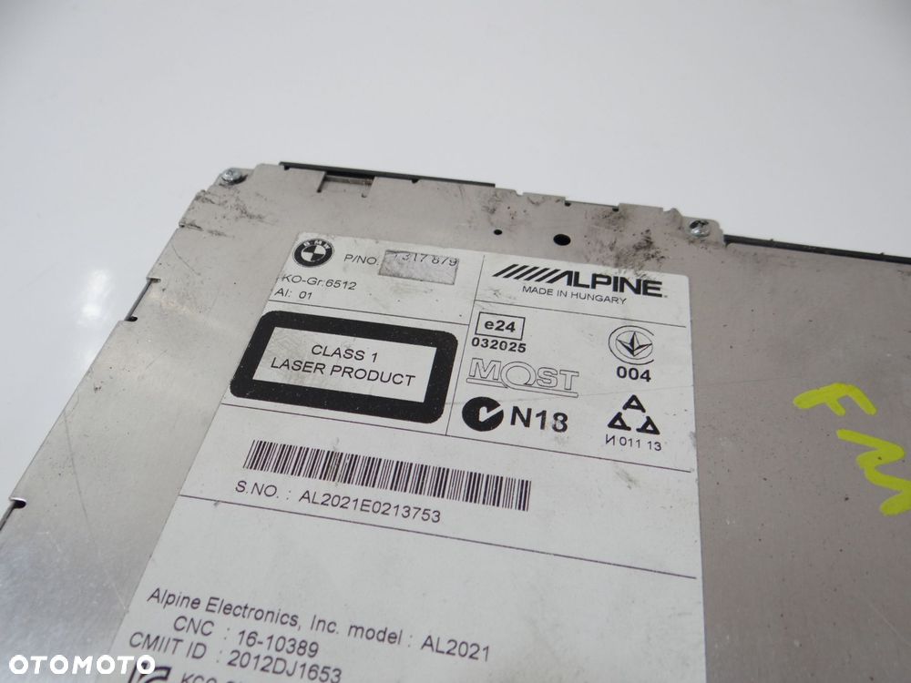RADIO CZYTNIK CD BMW F10 F11 9317879 - 3