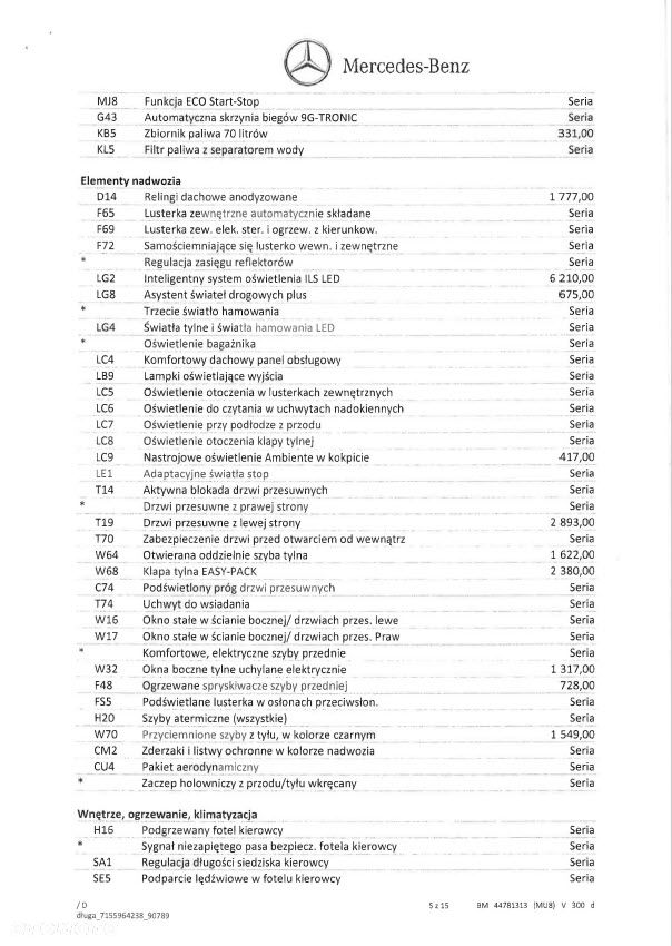 Mercedes-Benz Klasa V 300 d 9G-Tronic (d³ugi) - 36