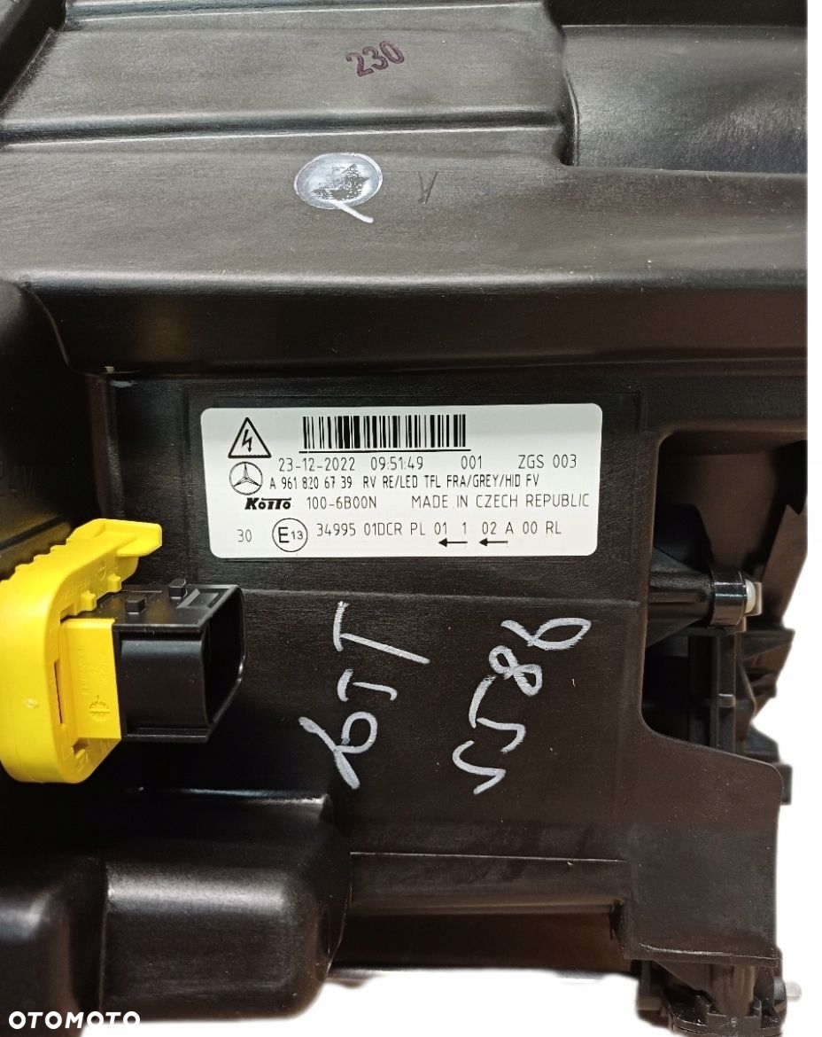 REFLEKTOR PRAWY LAMPA ACTROS MP4 MP5 KSENON ORYG - 9