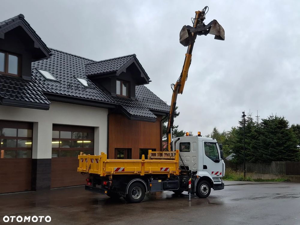 Renault Midlum Wywrotka 3 Stronna HDS HIAB Żuraw Dźwig Hydroburta Łyżka Chwytak Obrotowy - 19
