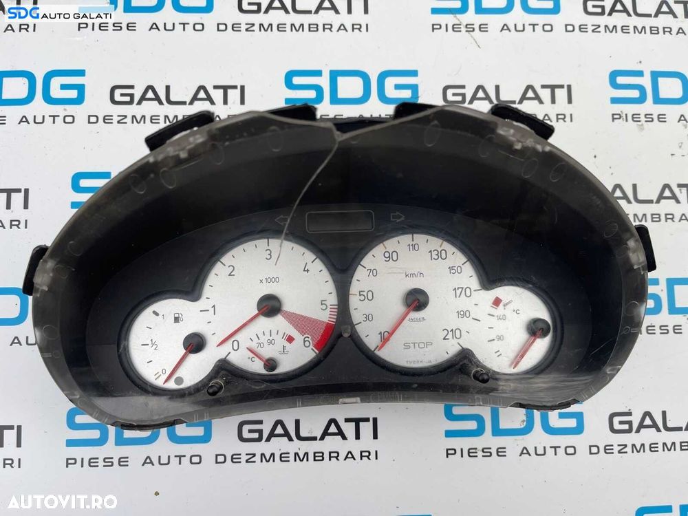 Ceas Ceasuri Cluster Instrumente Bord Peugeot 206 2.0 HDI 1998 - 2012 Cod 9648837280 [B2955] - 1