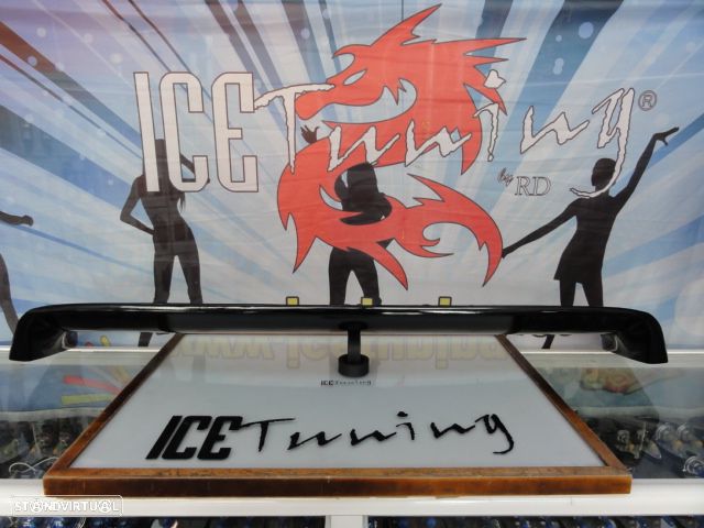 Aileron / lip / spoiler traseiro em plástico ABS para Honda Civic 96-00 2 / 4 portas em preto piano brilhante - 6