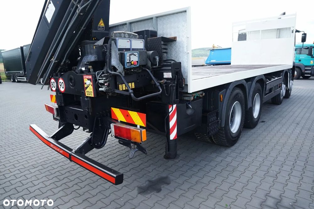 MAN TGA 35.360 /  PLATFORMA 8x4 + HDS HIAB 166 D-4 / MAX UDŹWIG: 4 600 KG /  ROTATOR / PILOT - 20