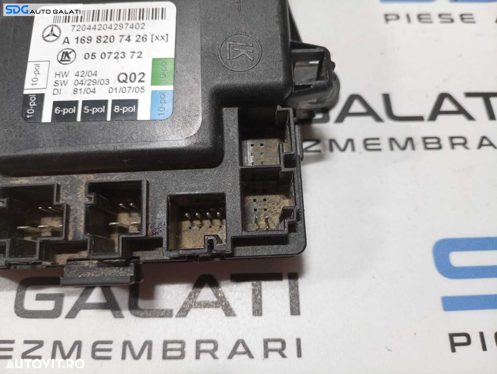 Unitate Modul Calculator Usa Portiera Dreapta Spate Mercedes Clasa B Class W245 2005 - 2012 Cod A1698207426 05072372 [M4349] - 2