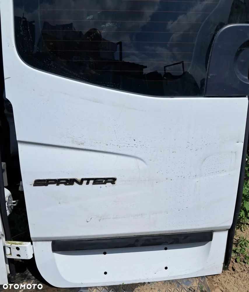 Drzwi Tył Tylne Lewe Białe Z Szybą / Pełne Mercedes Sprinter W906 Volkswagen Crafter 2006-2018 - 4