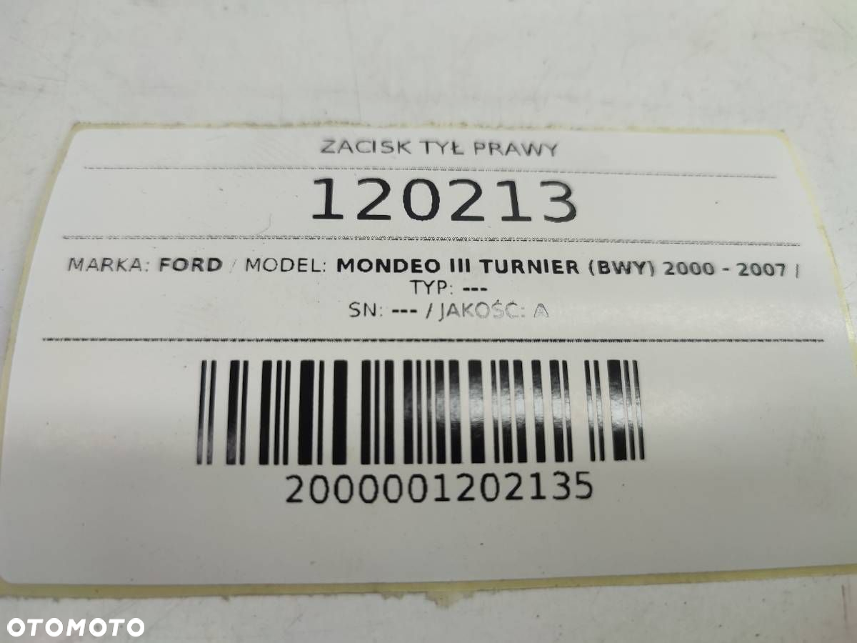 ZACISK HAMULCOWY TYŁ PRAWY JARZMO FORD MONDEO MK3 III - 7