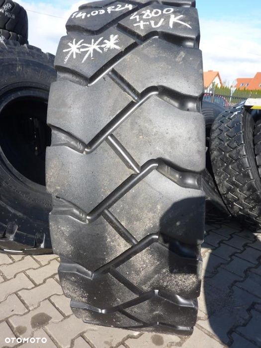 4x Opona używana przemysłowa 14.00R24 BRIDGESTONE 599zł(szt.) W1616 - 2