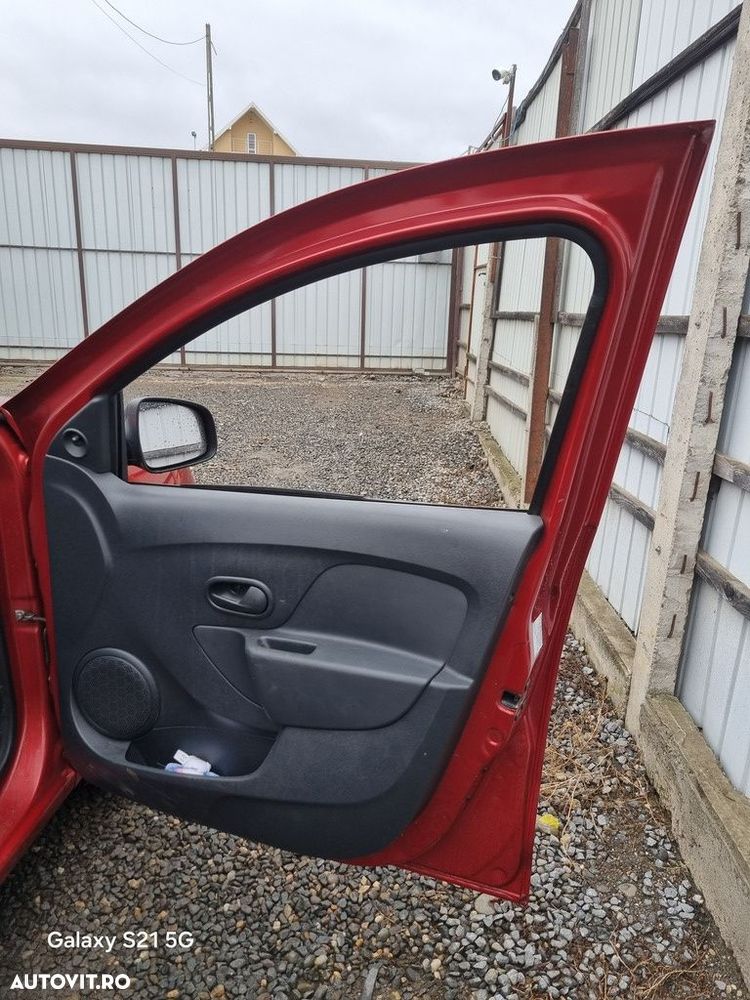 Usa Dreapta Fata Dacia Sandero 2 2012 - 2016 Hatchback 4 Usi Rouge de Feu TEB76 (1403) - 2