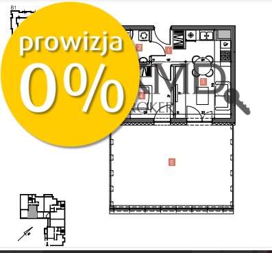 2 pok mieszkanie z dużym 32 m tarasem-Nałęczowska