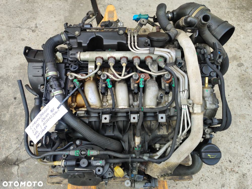 Silnik kompletny 2.2 HDI 16V BiTurbo 170KM 4HS 10DZ62 4H01 Citroen C5 II C6 Peugeot 607 Ford S-Max Galaxy Fiat Lancia - Film z pracą